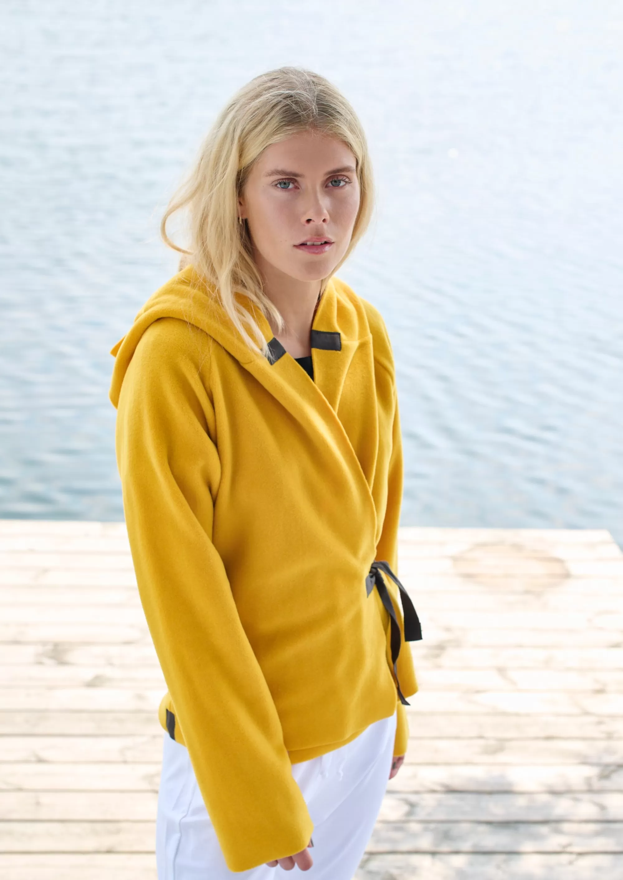 KLASSISK FLEECE SLÅ OM CARDIGAN | 1009 | Henriette Steffensen Copenhagen Flash Sale