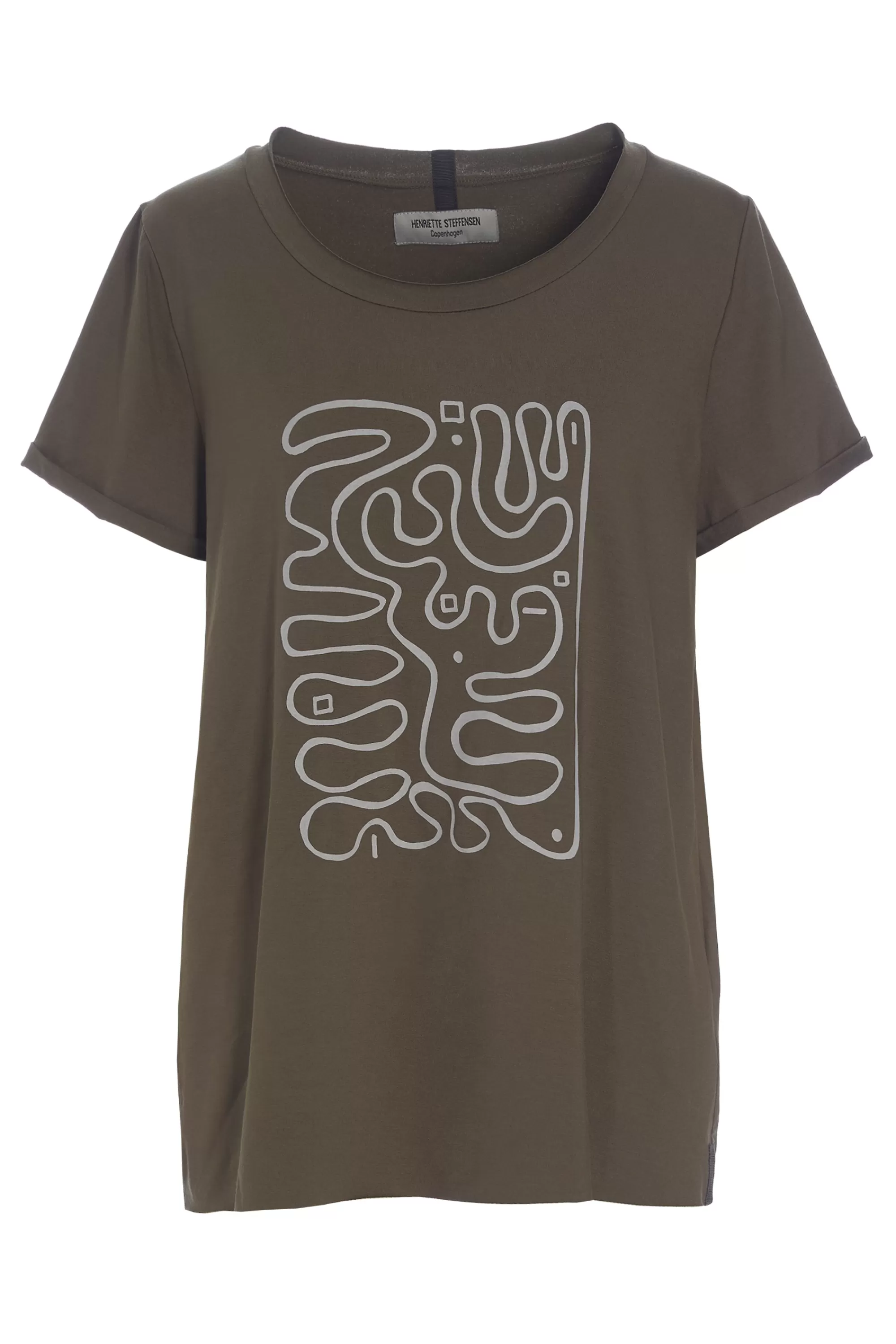 T SHIRT MED PRINT | 96063 | Henriette Steffensen Copenhagen Best Sale