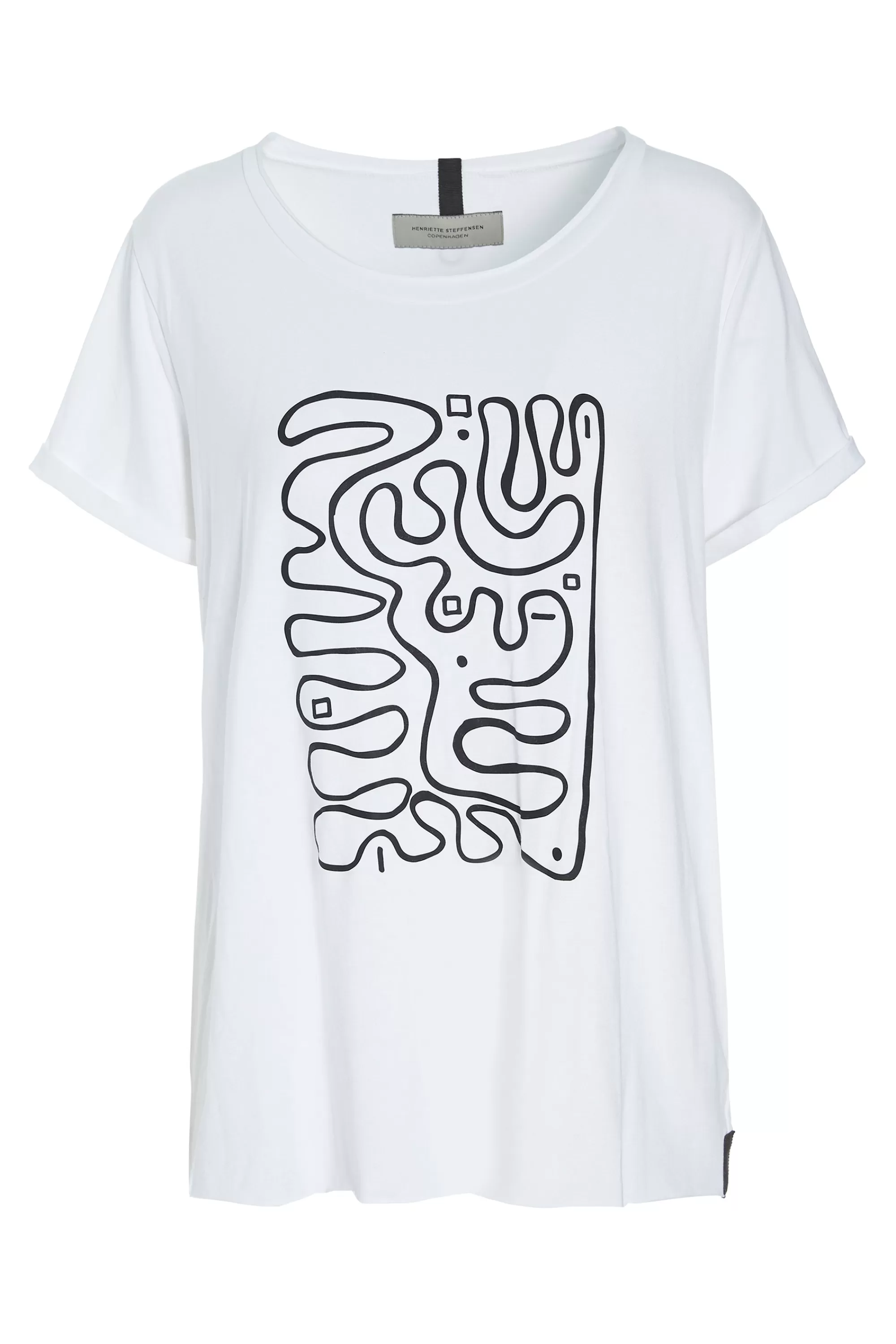 T SHIRT MED PRINT | 96063 | Henriette Steffensen Copenhagen Flash Sale