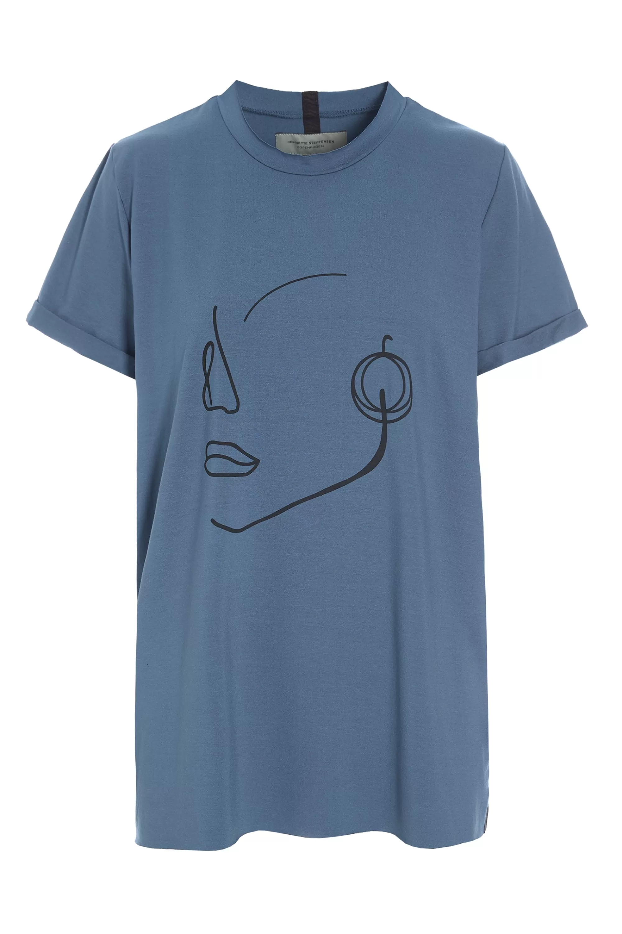 T-SHIRT FACE IT | 96089 | Henriette Steffensen Copenhagen Fashion